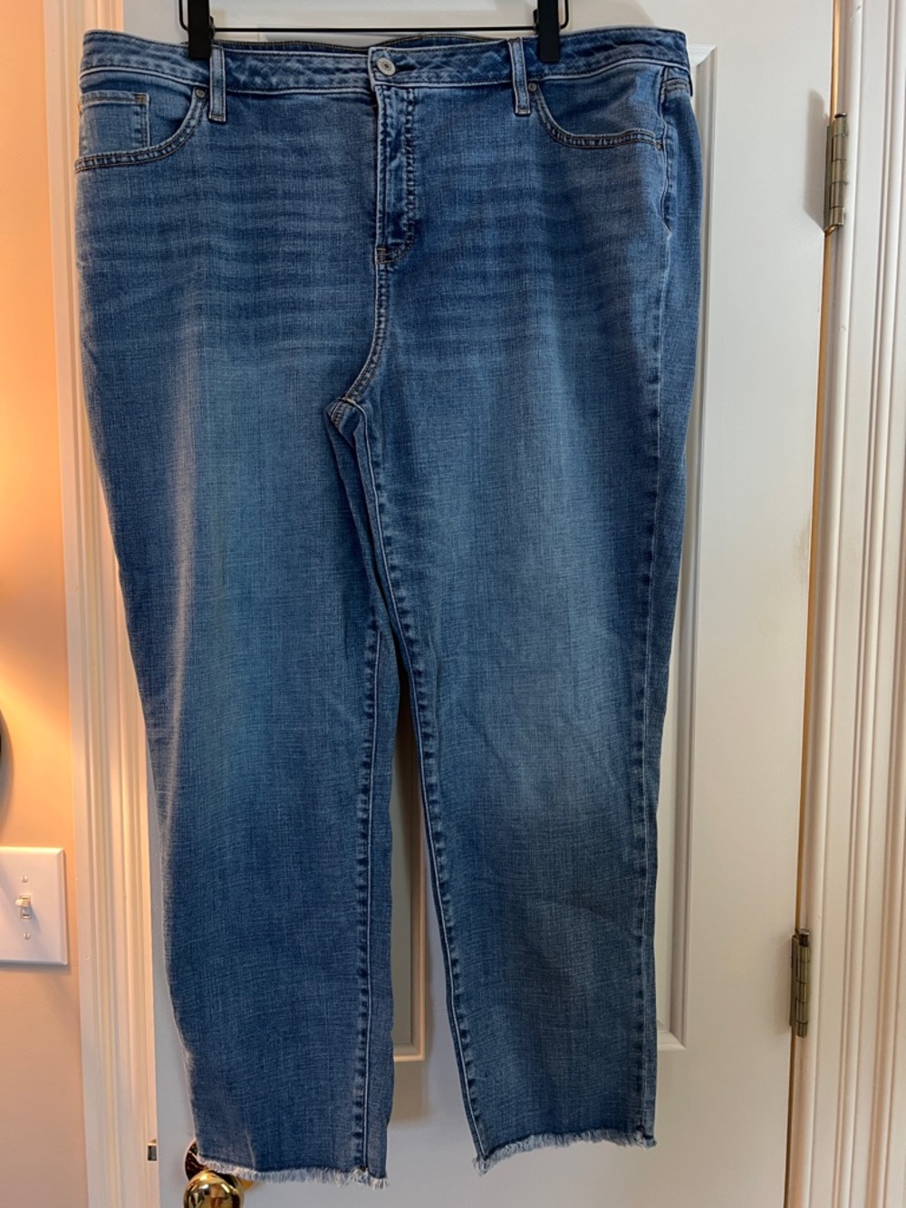 Chico's Blue Girlfriend Slim Leg Ankle Jeans Size 2.5
